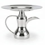 AKDC Traditional Silver Candy Tray with Classic Dallah Base for Authentic Arabic Serving Style – 26×21 cm - Al Kabayel Discount CentreAKDC Traditional Silver Candy Tray with Classic Dallah Base for Authentic Arabic Serving Style – 26×21 cmServing TraysAKDCAl Kabayel Discount Centre