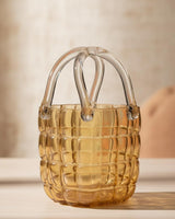 AKDC Transparent Brown Glass Bag - Shaped Designer Vase – 23×15 cm - Al Kabayel Discount CentreAKDC Transparent Brown Glass Bag - Shaped Designer Vase – 23×15 cmFlower/Plant PotsAKDCAl Kabayel Discount Centre
