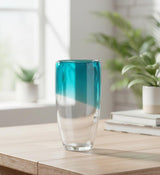 AKDC Transparent Glass Vase with Elegant Blue Tint – 24×12 cm - Al Kabayel Discount CentreAKDC Transparent Glass Vase with Elegant Blue Tint – 24×12 cmFlower/Plant PotsAKDCAl Kabayel Discount Centre