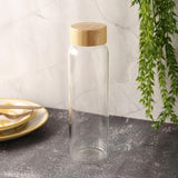 AKDC Transparent Glass Water Bottle with Wooden Lid 800ml - Al Kabayel Discount CentreAKDC Transparent Glass Water Bottle with Wooden Lid 800mlWater BottlesAKDCAl Kabayel Discount Centre