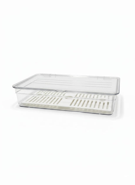 AKDC Transparent Plastic Vegetable Storage Box – Fresh Produce Organizer for Refrigerator & Pantry - Al Kabayel Discount CentreAKDC Transparent Plastic Vegetable Storage Box – Fresh Produce Organizer for Refrigerator & PantryOrganizers & AccessoriesAKDCAl Kabayel Discount Centre
