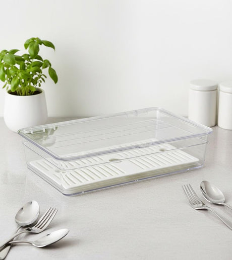 AKDC Transparent Plastic Vegetable Storage Box – Fresh Produce Organizer for Refrigerator & Pantry - Al Kabayel Discount CentreAKDC Transparent Plastic Vegetable Storage Box – Fresh Produce Organizer for Refrigerator & PantryOrganizers & AccessoriesAKDCAl Kabayel Discount Centre