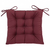 AKDC Tufted Velvet Burgundy Square Chair Cushion with Ties Soft Thick Seat Pad for Dining Chairs Office and Home 40 × 40cm - Al Kabayel Discount CentreAKDC Tufted Velvet Burgundy Square Chair Cushion with Ties Soft Thick Seat Pad for Dining Chairs Office and Home 40 × 40cmFloor Pillows & CushionsAKDCAl Kabayel Discount Centre
