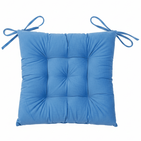 AKDC Tufted Velvet Sky Blue Square Seat Cushion with Ties Decorative Comfortable Chair Pad for Home and Dining Chairs 40 cm - Al Kabayel Discount CentreAKDC Tufted Velvet Sky Blue Square Seat Cushion with Ties Decorative Comfortable Chair Pad for Home and Dining Chairs 40 cmFloor Pillows & CushionsAKDCAl Kabayel Discount Centre