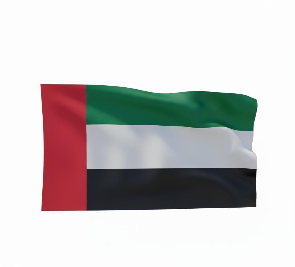 AKDC UAE National Flag – 1.5×3 Meter Durable Fabric Flag for Celebrations & Official Events - Al Kabayel Discount CentreAKDC UAE National Flag – 1.5×3 Meter Durable Fabric Flag for Celebrations & Official EventsHome Décor AccentsAKDCAl Kabayel Discount Centre