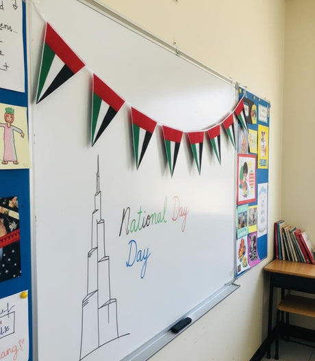 AKDC UAE Triangle Hanging Flag Set – Pack of 6, 23CM National Day Bunting for Indoor & Outdoor Decoration - Al Kabayel Discount CentreAKDC UAE Triangle Hanging Flag Set – Pack of 6, 23CM National Day Bunting for Indoor & Outdoor DecorationHome Décor AccentsAKDCAl Kabayel Discount Centre