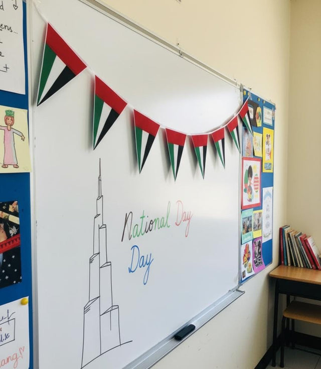 AKDC UAE Triangle Hanging Flag Set – Pack of 6, 23CM National Day Bunting for Indoor & Outdoor Decoration - Al Kabayel Discount CentreAKDC UAE Triangle Hanging Flag Set – Pack of 6, 23CM National Day Bunting for Indoor & Outdoor DecorationHome Décor AccentsAKDCAl Kabayel Discount Centre