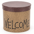 AKDC Vintage Crackle Tan Round Cardboard Gift Box with Welcome Text Design Lid for Gift Presentation, Hampers & Storage – 17×15 cm - Al Kabayel Discount CentreAKDC Vintage Crackle Tan Round Cardboard Gift Box with Welcome Text Design Lid for Gift Presentation, Hampers & Storage – 17×15 cmPacking & Wrapping SuppliesAKDCAl Kabayel Discount Centre