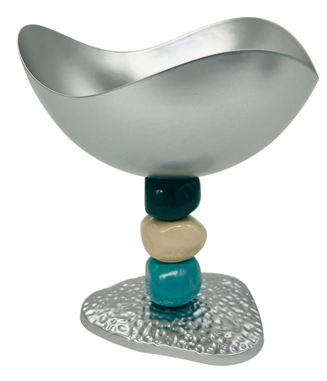 AKDC Wave Metal Footed Candy Bowl 14.5cm*14.5cm*15, Silver - Al Kabayel Discount CentreAKDC Wave Metal Footed Candy Bowl 14.5cm*14.5cm*15, SilverBowlsAKDCAl Kabayel Discount Centre