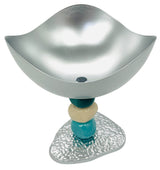 AKDC Wave Metal Footed Candy Bowl 14.5cm*14.5cm*15, Silver - Al Kabayel Discount CentreAKDC Wave Metal Footed Candy Bowl 14.5cm*14.5cm*15, SilverBowlsAKDCAl Kabayel Discount Centre