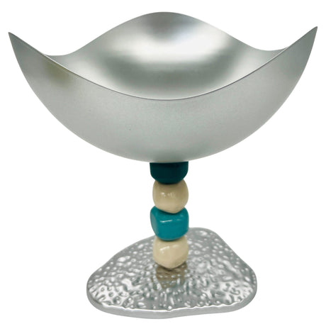 AKDC Wave Metal Footed Candy Bowl 19.5cm*19.5cm*21, Silver - Al Kabayel Discount CentreAKDC Wave Metal Footed Candy Bowl 19.5cm*19.5cm*21, SilverBowlsAKDCAl Kabayel Discount Centre