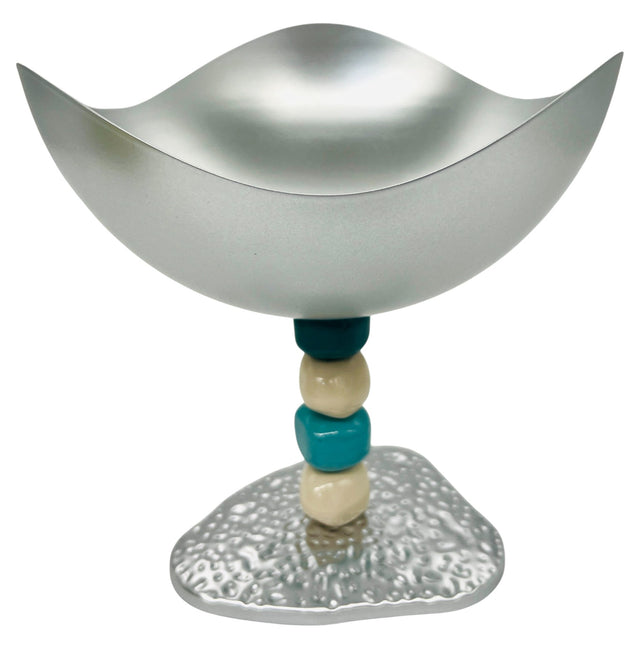 AKDC Wave Metal Footed Candy Bowl 19.5cm*19.5cm*21, Silver - Al Kabayel Discount CentreAKDC Wave Metal Footed Candy Bowl 19.5cm*19.5cm*21, SilverBowlsAKDCAl Kabayel Discount Centre