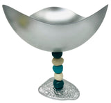 AKDC Wave Metal Footed Candy Bowl 24.5cm*24.5cm*26, Silver - Al Kabayel Discount CentreAKDC Wave Metal Footed Candy Bowl 24.5cm*24.5cm*26, SilverBowlsAKDCAl Kabayel Discount Centre
