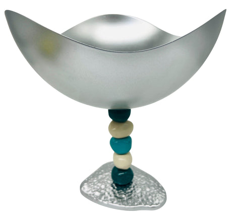 AKDC Wave Metal Footed Candy Bowl 24.5cm*24.5cm*26, Silver - Al Kabayel Discount CentreAKDC Wave Metal Footed Candy Bowl 24.5cm*24.5cm*26, SilverBowlsAKDCAl Kabayel Discount Centre