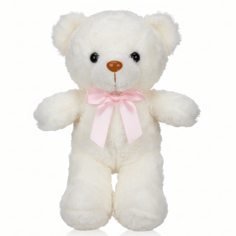 AKDC White Bear Soft Plush Toy 30cm Cute Teddy Bear Stuffed Animal Gift for Kids Birthday Present - Al Kabayel Discount CentreAKDC White Bear Soft Plush Toy 30cm Cute Teddy Bear Stuffed Animal Gift for Kids Birthday PresentToysAKDCAl Kabayel Discount Centre
