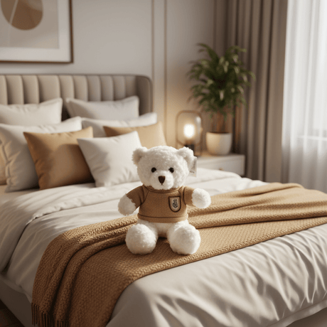 AKDC White & Brown Bear Soft Plush Toy 20cm Cute Stuffed Animal Teddy Bear Gift for Kids Boys Girls - Al Kabayel Discount CentreAKDC White & Brown Bear Soft Plush Toy 20cm Cute Stuffed Animal Teddy Bear Gift for Kids Boys GirlsToysAKDCAl Kabayel Discount Centre