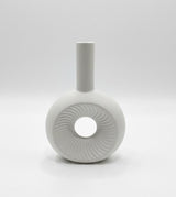 AKDC White Ceramic Long - Neck Decorative Vase – 16×25 cm - Al Kabayel Discount CentreAKDC White Ceramic Long - Neck Decorative Vase – 16×25 cmFlower/Plant PotsAKDCAl Kabayel Discount Centre