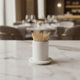 AKDC White Ceramic Toothpick Holder – 3 Inch Compact Tabletop Accessory for Home, Café & Restaurant Use - Al Kabayel Discount CentreAKDC White Ceramic Toothpick Holder – 3 Inch Compact Tabletop Accessory for Home, Café & Restaurant UseKitchen Utensils & GadgetsAKDCAl Kabayel Discount Centre