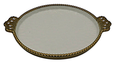 AKDC White & Gold Ceramic Fruit Plate – 25 cm, Decorative & Functional Elegance - Al Kabayel Discount CentreAKDC White & Gold Ceramic Fruit Plate – 25 cm, Decorative & Functional EleganceServing TraysAKDCAl Kabayel Discount Centre