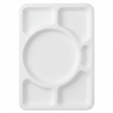 AKDC White Rectangular Melamine 6 Portion Serving Plate 38 × 28 cm Food Grade Partition Plate for Buffet Hotel and Home Dining - Al Kabayel Discount CentreAKDC White Rectangular Melamine 6 Portion Serving Plate 38 × 28 cm Food Grade Partition Plate for Buffet Hotel and Home DiningPlatesAKDCAl Kabayel Discount Centre