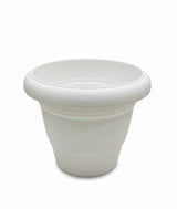 AKDC White Round Plastic Plant Pot – Minimalist Indoor/Outdoor Planter – 17 cm - Al Kabayel Discount CentreAKDC White Round Plastic Plant Pot – Minimalist Indoor/Outdoor Planter – 17 cmFlower/Plant PotsAKDCAl Kabayel Discount Centre