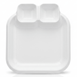 AKDC White Square Melamine 3 Portion Serving Plate 24 cm Strong and Durable Section Plate Ideal for Home and Commercial Dining - Al Kabayel Discount CentreAKDC White Square Melamine 3 Portion Serving Plate 24 cm Strong and Durable Section Plate Ideal for Home and Commercial DiningPlatesAKDCAl Kabayel Discount Centre