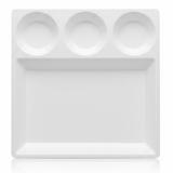 AKDC White Square Melamine 4 Portion Serving Plate 30 cm Multi Section Dining Plate for Home Kitchen and Restaurant Use - Al Kabayel Discount CentreAKDC White Square Melamine 4 Portion Serving Plate 30 cm Multi Section Dining Plate for Home Kitchen and Restaurant UsePlatesAKDCAl Kabayel Discount Centre