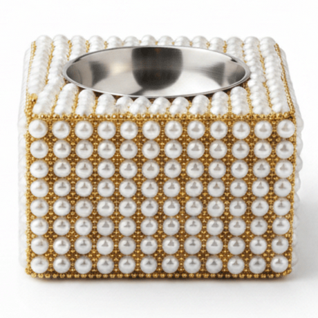 AKDC White Wooden Handcrafted Pearl Beaded Ashtray, Elegant Square Decorative Design (10×10 cm) - Al Kabayel Discount CentreAKDC White Wooden Handcrafted Pearl Beaded Ashtray, Elegant Square Decorative Design (10×10 cm)Organizers & AccessoriesAKDCAl Kabayel Discount Centre