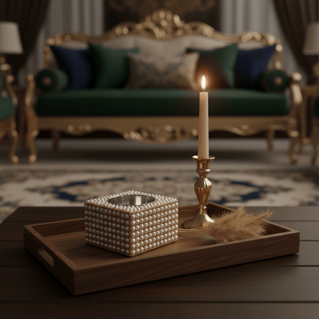 AKDC White Wooden Handcrafted Pearl Beaded Ashtray, Elegant Square Decorative Design (10×10 cm) - Al Kabayel Discount CentreAKDC White Wooden Handcrafted Pearl Beaded Ashtray, Elegant Square Decorative Design (10×10 cm)Organizers & AccessoriesAKDCAl Kabayel Discount Centre