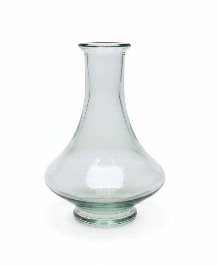 AKDC Wide Transparent Glass Vase – 26×20 cm Modern Decorative Centerpiece - Al Kabayel Discount CentreAKDC Wide Transparent Glass Vase – 26×20 cm Modern Decorative CenterpieceFlower/Plant PotsAKDCAl Kabayel Discount Centre