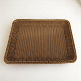 AKDC Wire Rectangle Tray Organizer for Home Bathroom Table Decoration - 40cmX30cmX6cm - (Beige) - Al Kabayel Discount CentreAKDC Wire Rectangle Tray Organizer for Home Bathroom Table Decoration - 40cmX30cmX6cm - (Beige)RattansAKDCAl Kabayel Discount Centre