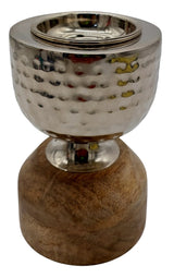 AKDC Wooden and Metal Incense Burner 10cm*15.5cm, Silver/Wood, BD32047L - Al Kabayel Discount CentreAKDC Wooden and Metal Incense Burner 10cm*15.5cm, Silver/Wood, BD32047LHome Décor AccentsAKDCAl Kabayel Discount Centre