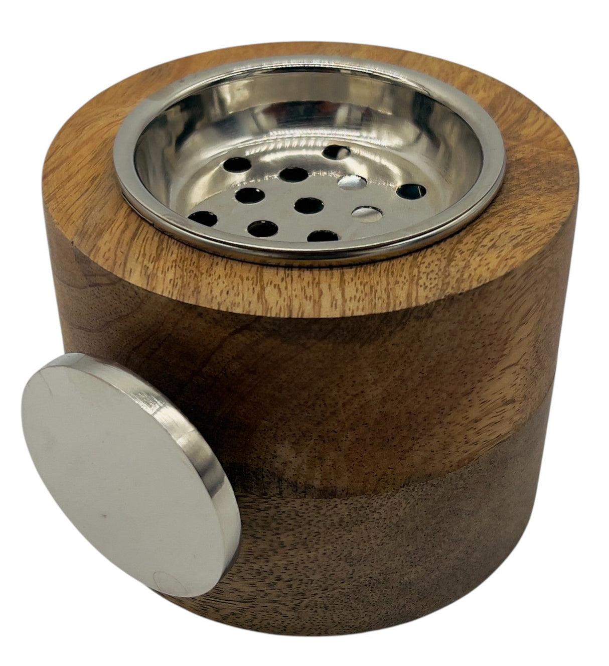 AKDC Wooden and Metal Incense Burner 10cm*8cm, Silver, BD32111 - Al Kabayel Discount CentreAKDC Wooden and Metal Incense Burner 10cm*8cm, Silver, BD32111Home Décor AccentsAKDCAl Kabayel Discount Centre