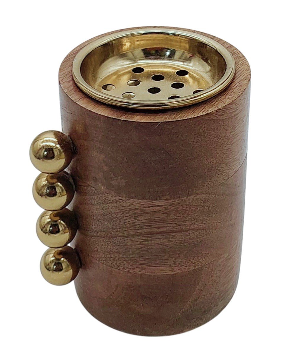 AKDC Wooden and Metal Incense Burner 12cm*10cm, Gold/Wood, BD32026 - Al Kabayel Discount CentreAKDC Wooden and Metal Incense Burner 12cm*10cm, Gold/Wood, BD32026Home Décor AccentsAKDCAl Kabayel Discount Centre