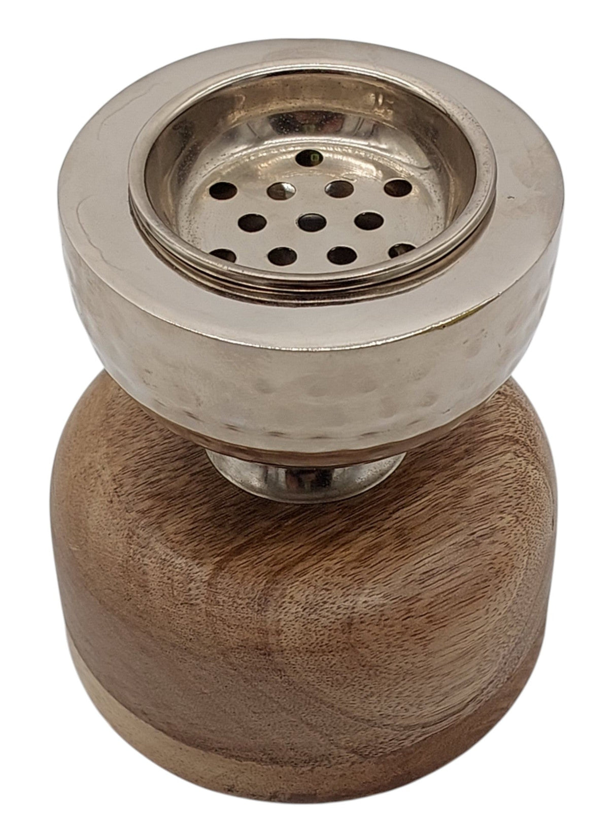 AKDC Wooden and Metal Incense Burner 12cm*13cm, Silver/Wood, BD32100S - Al Kabayel Discount CentreAKDC Wooden and Metal Incense Burner 12cm*13cm, Silver/Wood, BD32100SHome Décor AccentsAKDCAl Kabayel Discount Centre