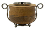 AKDC Wooden and Metal Incense Burner 12cm*9cm, Silver, BD32101 - Al Kabayel Discount CentreAKDC Wooden and Metal Incense Burner 12cm*9cm, Silver, BD32101Home Décor AccentsAKDCAl Kabayel Discount Centre