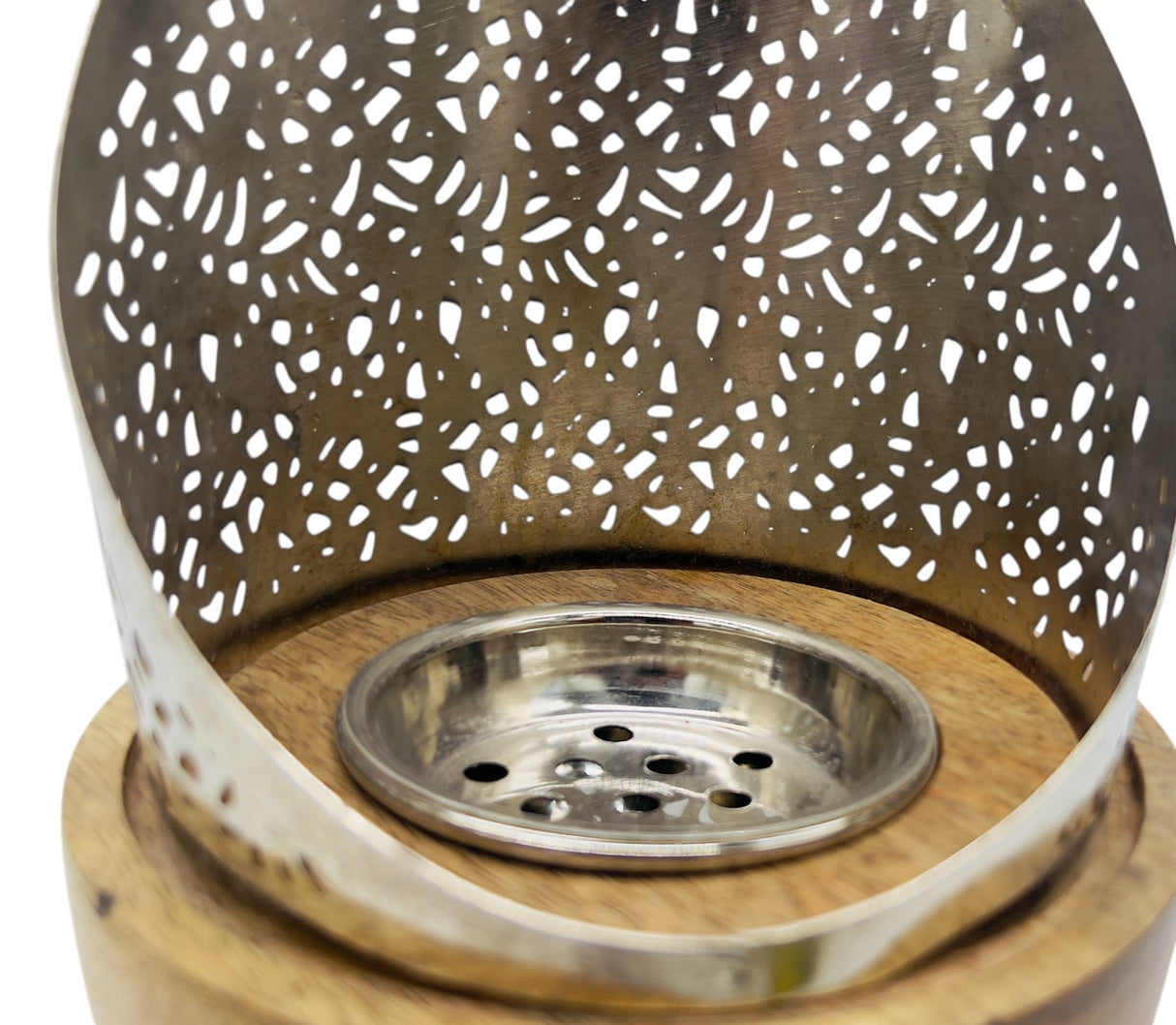 AKDC Wooden and Metal Incense Burner 13cm*22cm, Silver, BD32091 - Al Kabayel Discount CentreAKDC Wooden and Metal Incense Burner 13cm*22cm, Silver, BD32091Home Décor AccentsAKDCAl Kabayel Discount Centre