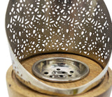 AKDC Wooden and Metal Incense Burner 13cm*22cm, Silver, BD32091 - Al Kabayel Discount CentreAKDC Wooden and Metal Incense Burner 13cm*22cm, Silver, BD32091Home Décor AccentsAKDCAl Kabayel Discount Centre