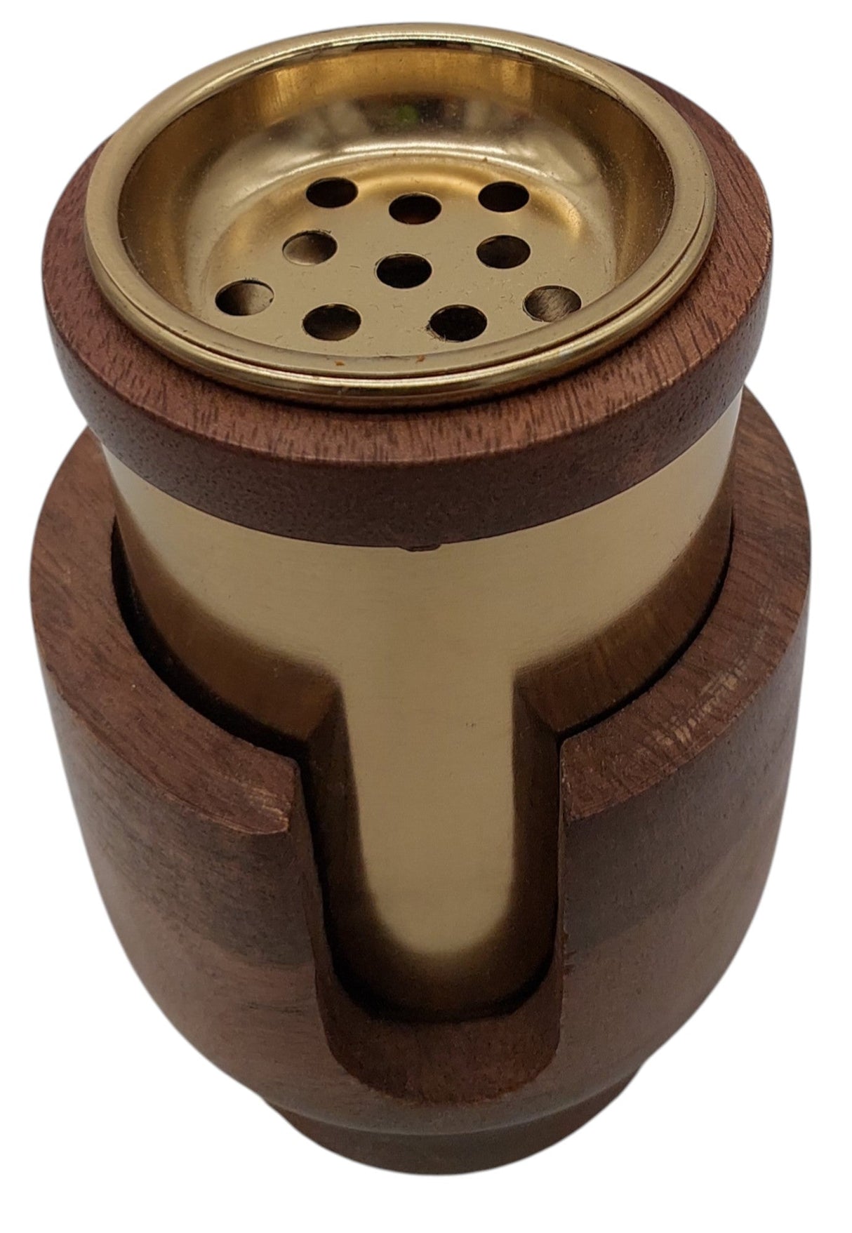 AKDC Wooden and Metal Incense Burner 8.5cm*14cm, Gold/Wood, BD32099S - Al Kabayel Discount CentreAKDC Wooden and Metal Incense Burner 8.5cm*14cm, Gold/Wood, BD32099SHome Décor AccentsAKDCAl Kabayel Discount Centre