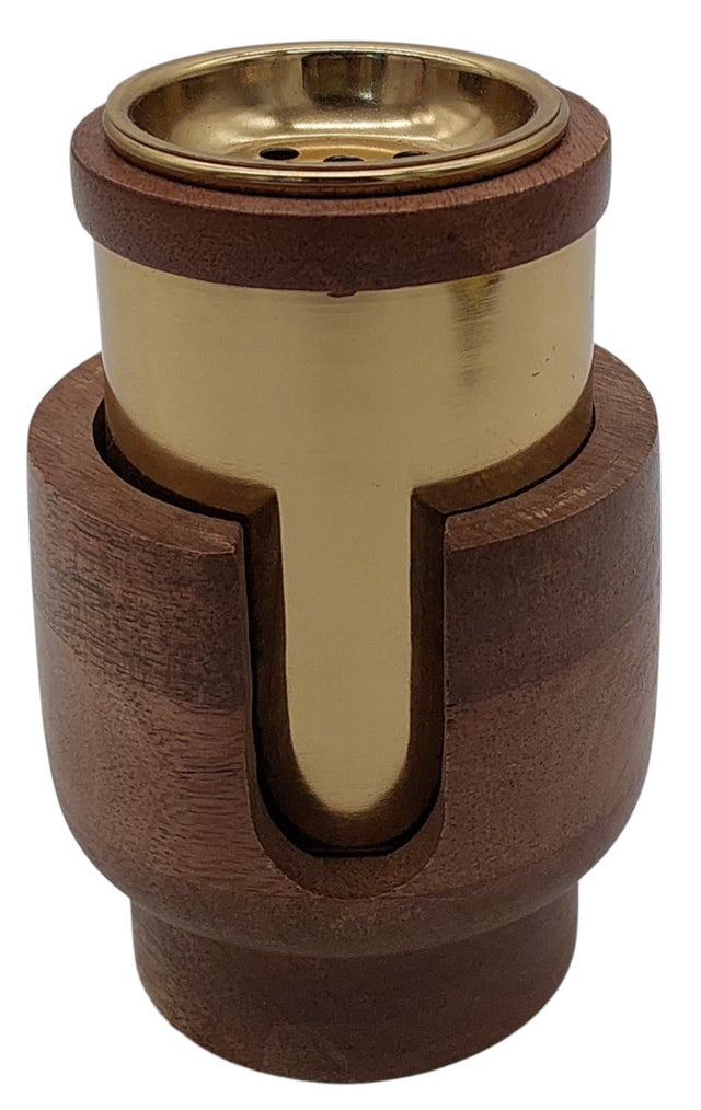 AKDC Wooden and Metal Incense Burner 8.5cm*14cm, Gold/Wood, BD32099S - Al Kabayel Discount CentreAKDC Wooden and Metal Incense Burner 8.5cm*14cm, Gold/Wood, BD32099SHome Décor AccentsAKDCAl Kabayel Discount Centre