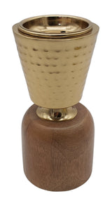AKDC Wooden and Metal Incense Burner 9cm*18cm, Gold/Wood, BD32039 - Al Kabayel Discount CentreAKDC Wooden and Metal Incense Burner 9cm*18cm, Gold/Wood, BD32039Home Décor AccentsAKDCAl Kabayel Discount Centre