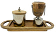 AKDC Wooden and Metal Incense Burner Set with Tray 39cm*15cm*18.5cm, BD32118 - Al Kabayel Discount CentreAKDC Wooden and Metal Incense Burner Set with Tray 39cm*15cm*18.5cm, BD32118Home Décor AccentsAKDCAl Kabayel Discount Centre