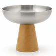 AKDC Wooden Base Silver Metal Dessert Cup with Elegant Design for Small Servings – 150 ml - Al Kabayel Discount CentreAKDC Wooden Base Silver Metal Dessert Cup with Elegant Design for Small Servings – 150 mlBowlsAKDCAl Kabayel Discount Centre