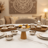 AKDC Wooden Base Silver Metal Dessert Cup with Elegant Design for Small Servings – 150 ml - Al Kabayel Discount CentreAKDC Wooden Base Silver Metal Dessert Cup with Elegant Design for Small Servings – 150 mlBowlsAKDCAl Kabayel Discount Centre