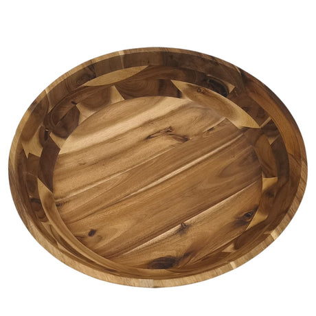 AKDC Wooden Big Bowl Natural Food Service Wooden Bowl For Rice Fruits Nuts Container Kids Unbreakable Dinnerware - 40cmX10cm - Al Kabayel Discount CentreAKDC Wooden Big Bowl Natural Food Service Wooden Bowl For Rice Fruits Nuts Container Kids Unbreakable Dinnerware - 40cmX10cmBowlsAKDCAl Kabayel Discount Centre
