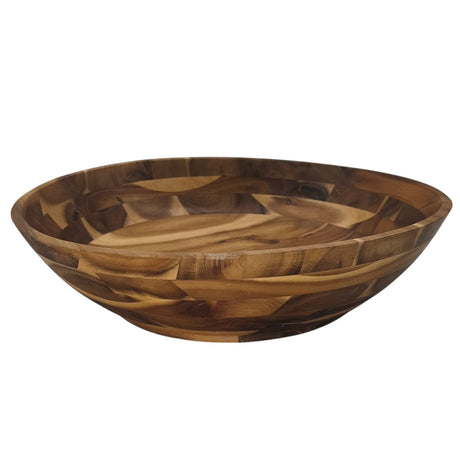 AKDC Wooden Big Bowl Natural Food Service Wooden Bowl For Rice Fruits Nuts Container Kids Unbreakable Dinnerware - 40cmX10cm - Al Kabayel Discount CentreAKDC Wooden Big Bowl Natural Food Service Wooden Bowl For Rice Fruits Nuts Container Kids Unbreakable Dinnerware - 40cmX10cmBowlsAKDCAl Kabayel Discount Centre