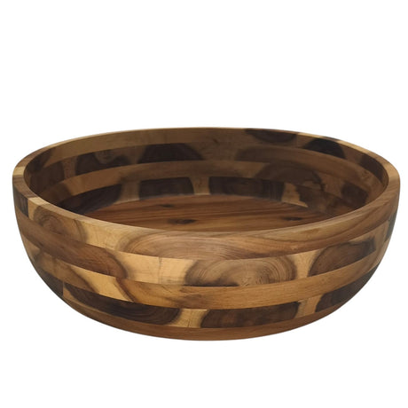 AKDC Wooden Bowl Natural Food Service Wooden Bowl For Rice Fruits Nuts Container Dinnerware - 35cmX10cm - Al Kabayel Discount CentreAKDC Wooden Bowl Natural Food Service Wooden Bowl For Rice Fruits Nuts Container Dinnerware - 35cmX10cmBowlsAKDCAl Kabayel Discount Centre