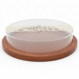 AKDC Wooden Candy Display Plate with Acrylic Cover – Premium Dessert Serving Tray for Cakes Sweets & Pastries – 30 cm - Al Kabayel Discount CentreAKDC Wooden Candy Display Plate with Acrylic Cover – Premium Dessert Serving Tray for Cakes Sweets & Pastries – 30 cmServing TraysAKDCAl Kabayel Discount Centre