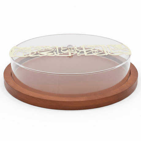 AKDC Wooden Candy Display Plate with Acrylic Cover – Premium Dessert Serving Tray for Cakes Sweets & Pastries – 30 cm - Al Kabayel Discount CentreAKDC Wooden Candy Display Plate with Acrylic Cover – Premium Dessert Serving Tray for Cakes Sweets & Pastries – 30 cmServing TraysAKDCAl Kabayel Discount Centre