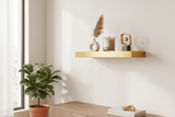 AKDC Wooden Floating Wall Shelf 40*23.5*3.8 Cm - Gold Color - Al Kabayel Discount CentreAKDC Wooden Floating Wall Shelf 40*23.5*3.8 Cm - Gold ColorAKDCHardwaresAl Kabayel Discount Centre